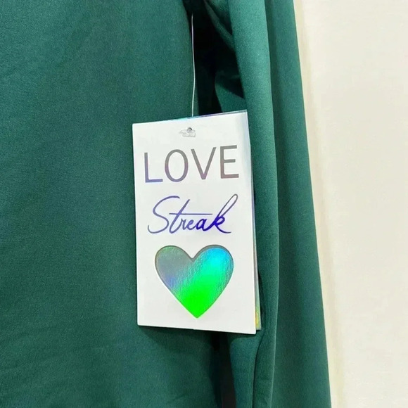 Love Streak Green Long Sleeve Crewneck Shirt XL - Picture 4 of 9